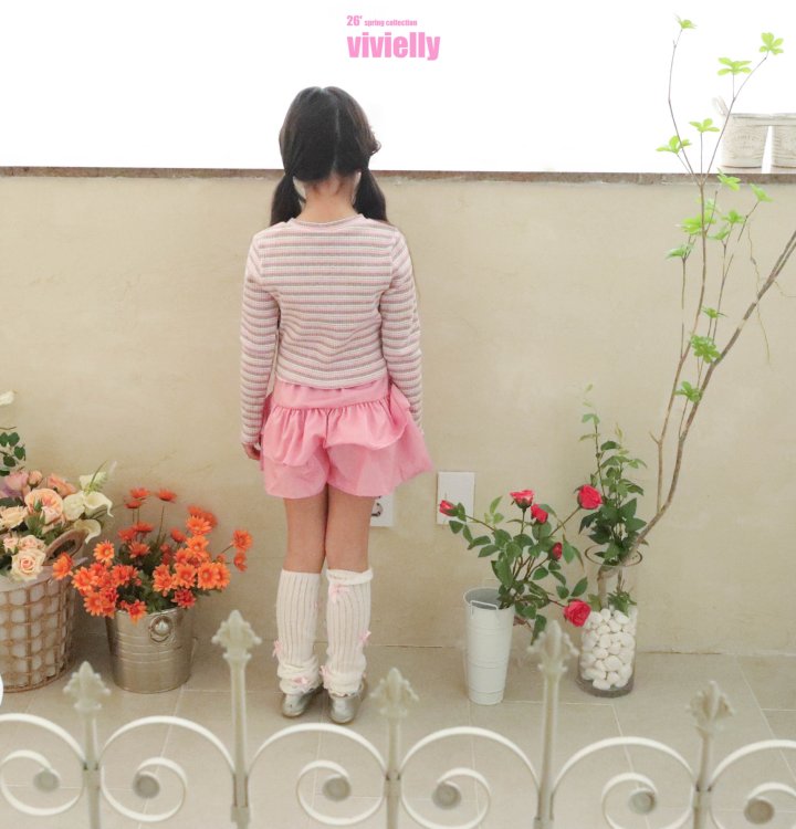Vivielly - Korean Children Fashion - #kidsstore - Jelly Stripe Tee - 12