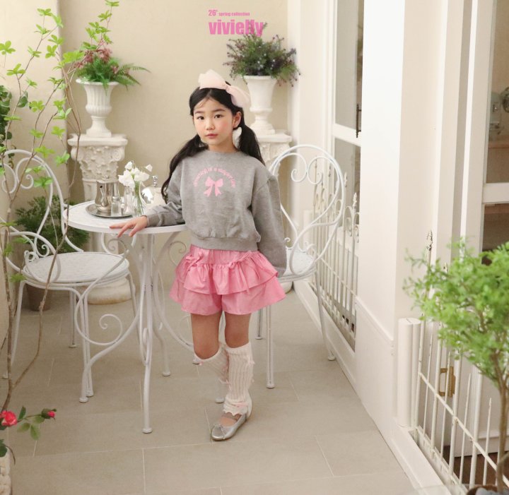 Vivielly - Korean Children Fashion - #kidzfashiontrend - Mono Slit Sweatshirt - 12
