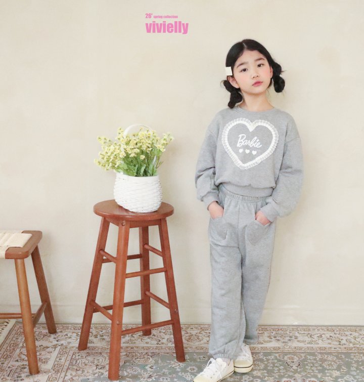 Vivielly - Korean Children Fashion - #kidzfashiontrend - Heart Jogger Pants - 7