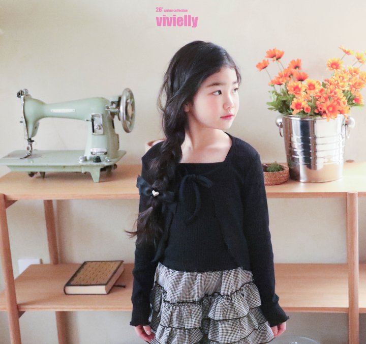 Vivielly - Korean Children Fashion - #littlefashionista - Tutu Cardigan Set - 10