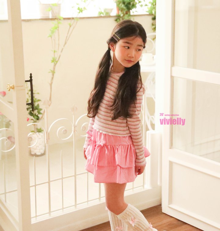 Vivielly - Korean Children Fashion - #littlefashionista - Glossy Skort - 8