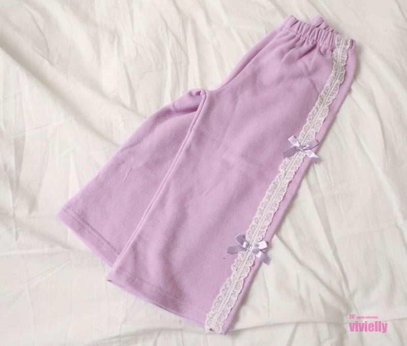 Vivielly - Korean Children Fashion - #littlefashionista - Luna Lace Pants - 3