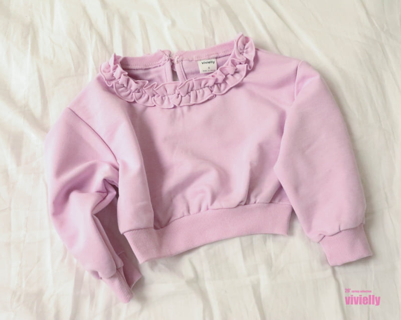 Vivielly - Korean Children Fashion - #magicofchildhood - Linda Frill Sweatshirt