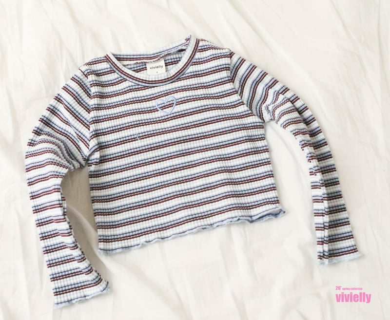 Vivielly - Korean Children Fashion - #minifashionista - Jelly Stripe Tee
