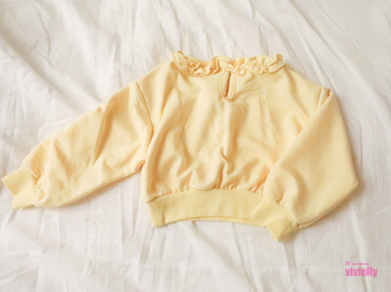 Vivielly - Korean Children Fashion - #prettylittlegirls - Linda Frill Sweatshirt - 3