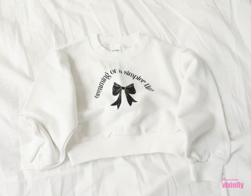Vivielly - Korean Children Fashion - #prettylittlegirls - Mono Slit Sweatshirt