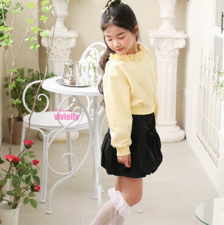 Vivielly - Korean Children Fashion - #toddlerclothing - Linda Frill Sweatshirt - 5