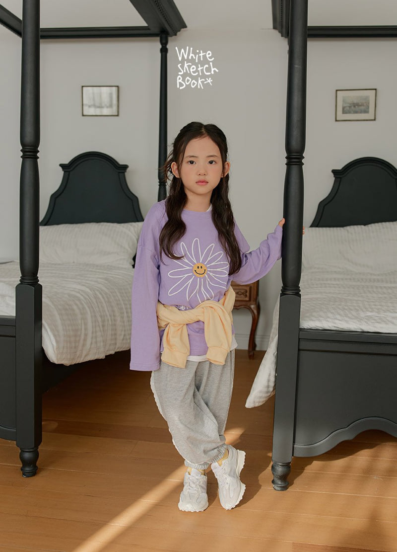 Whitesketchbook - Korean Children Fashion - #fashionkids - Flower Smile Tee - 3