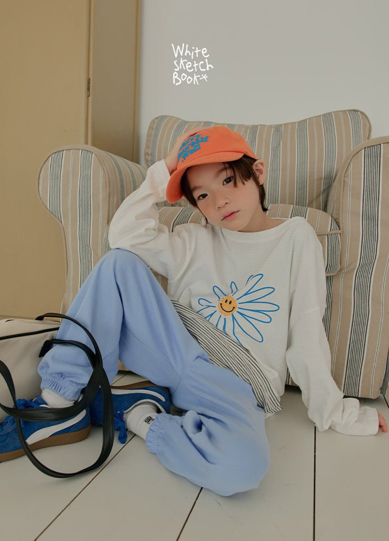 Whitesketchbook - Korean Children Fashion - #kidzfashiontrend - Flower Smile Tee - 6