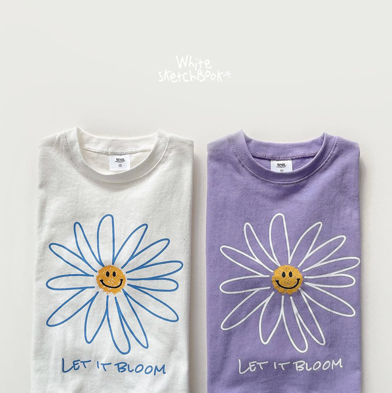Whitesketchbook - Korean Children Fashion - #minifashionista - Flower Smile Tee - 10