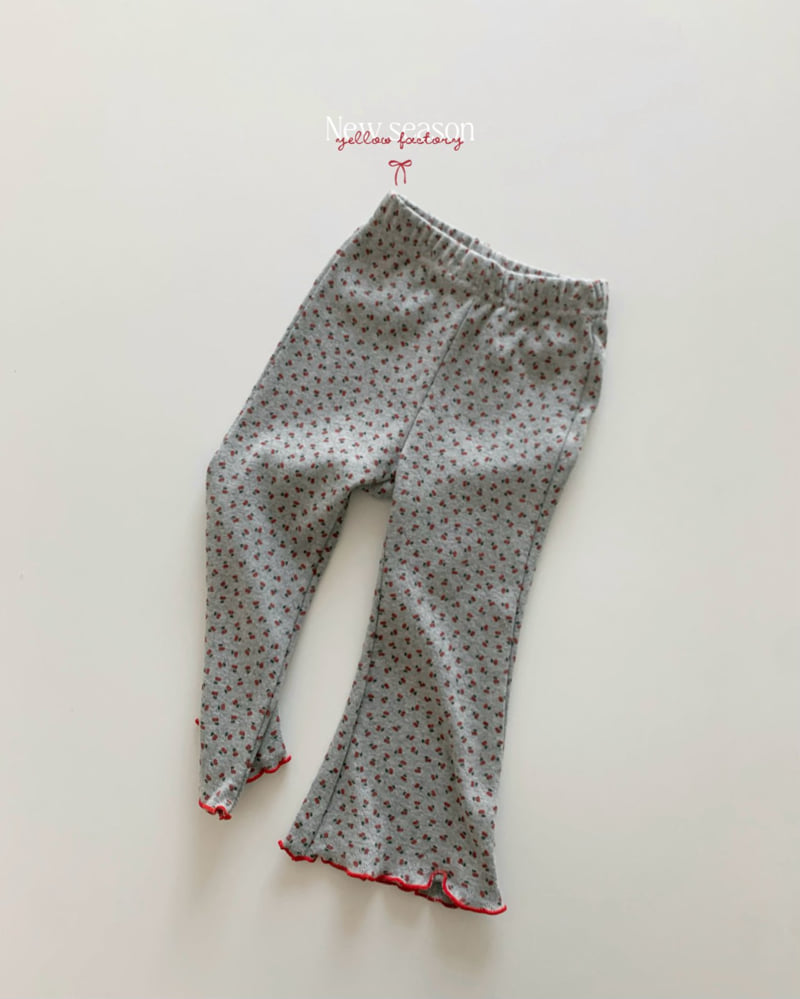 Yellow Factory - Korean Children Fashion - #kidzfashiontrend - Cherry Bootcut Pants - 4