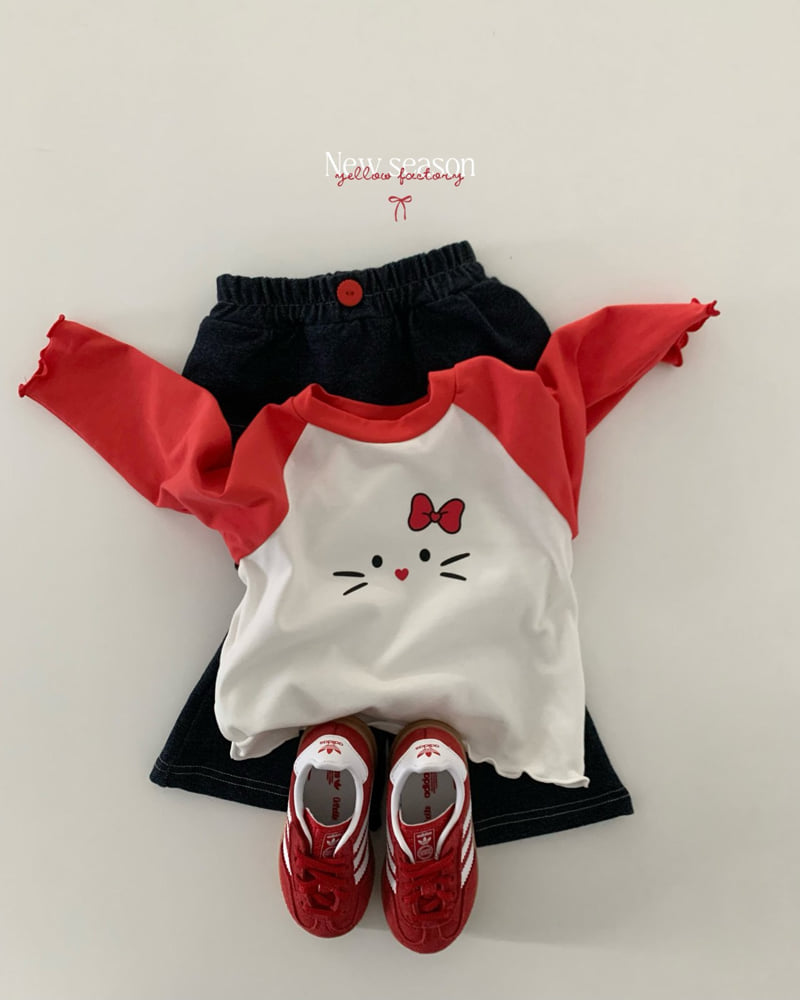Yellow Factory - Korean Children Fashion - #Kfashion4kids - New Kitty Tee - 12