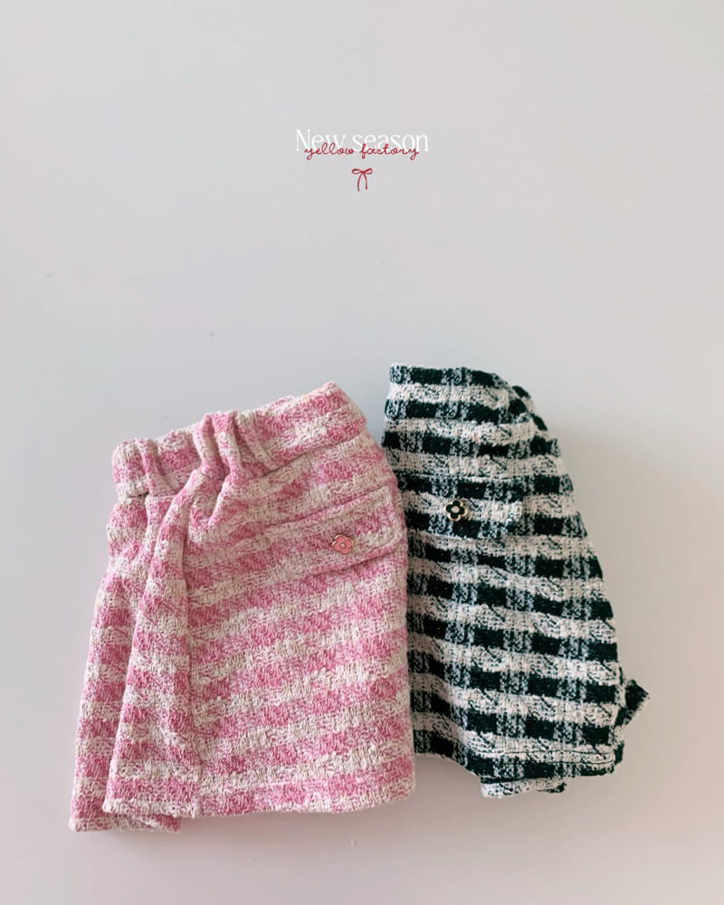 Yellow Factory - Korean Children Fashion - #childofig - Bloom Pocket Tweed Skirt - 6