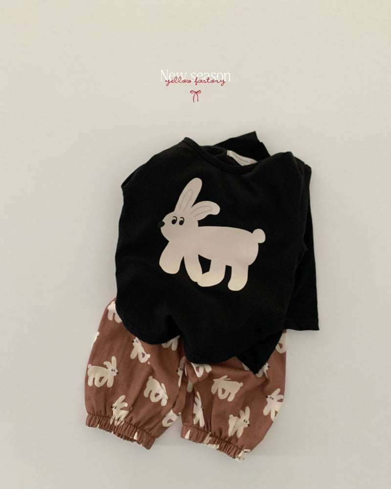 Yellow Factory - Korean Children Fashion - #childofig - Cute Graphic Pants - 10