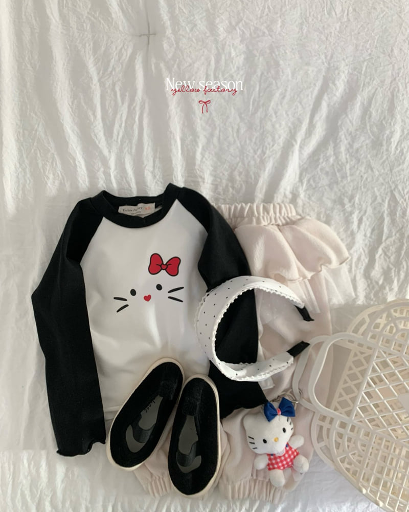 Yellow Factory - Korean Children Fashion - #designkidswear - New Kitty Tee - 6