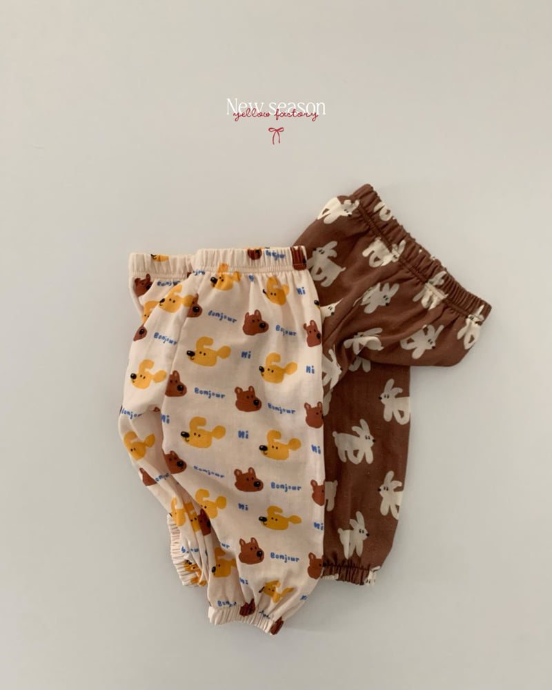 Yellow Factory - Korean Children Fashion - #fashionkids - Cute Graphic Pants