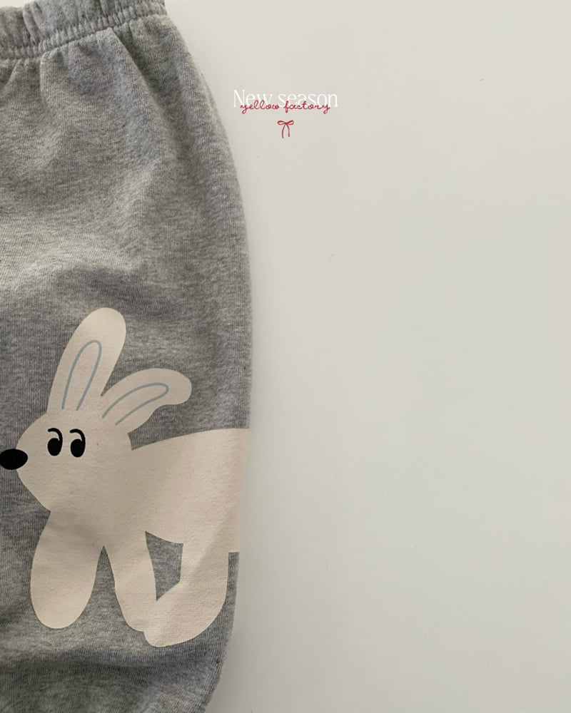 Yellow Factory - Korean Children Fashion - #kidsshorts - Bunny Jogger Pants - 5