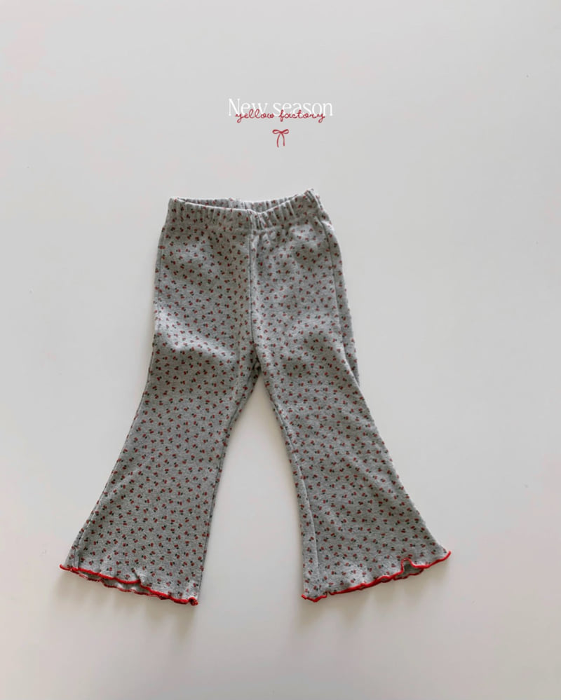 Yellow Factory - Korean Children Fashion - #kidzfashiontrend - Cherry Bootcut Pants - 3