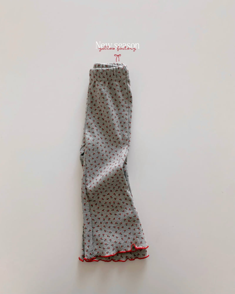 Yellow Factory - Korean Children Fashion - #prettylittlegirls - Cherry Bootcut Pants - 8