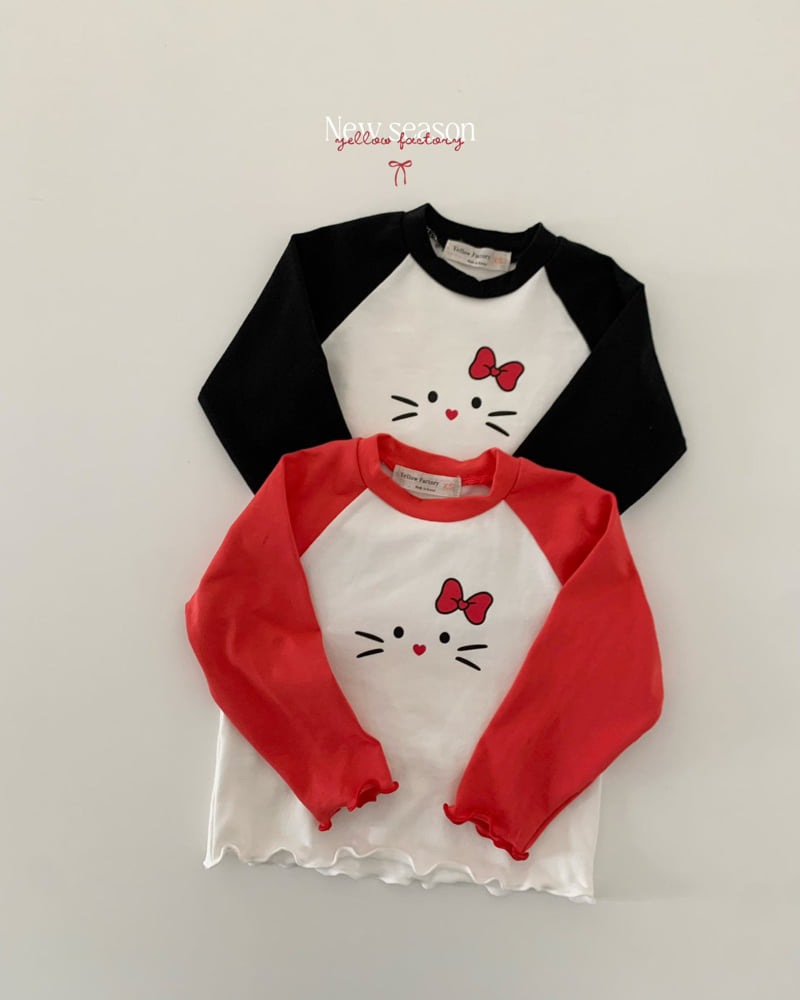 Yellow Factory - Korean Children Fashion - #stylishchildhood - New Kitty Tee - 3