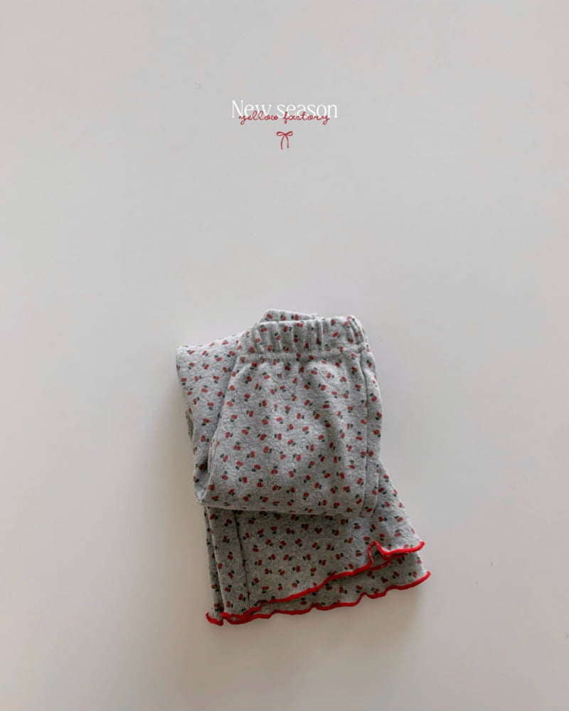 Yellow Factory - Korean Children Fashion - #todddlerfashion - Cherry Bootcut Pants - 9