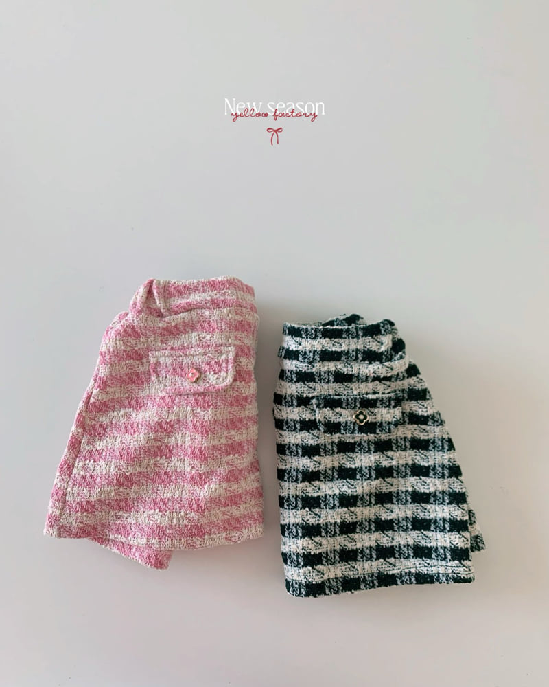 Yellow Factory - Korean Children Fashion - #todddlerfashion - Bloom Pocket Tweed Skirt - 3