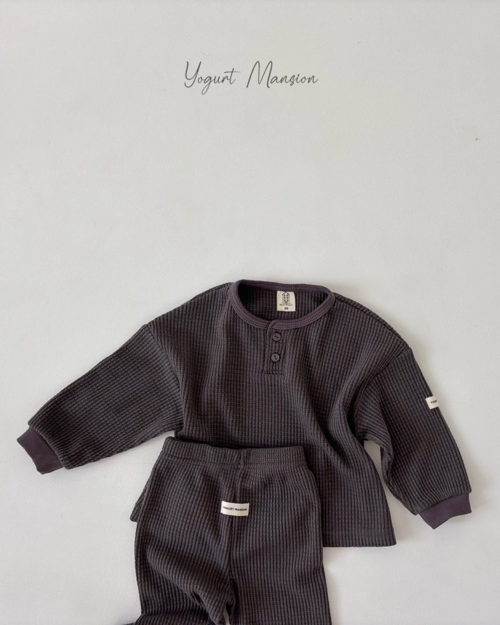 Yogurt Mansion - Korean Children Fashion - #Kfashion4kids - Waffle Tee - 6