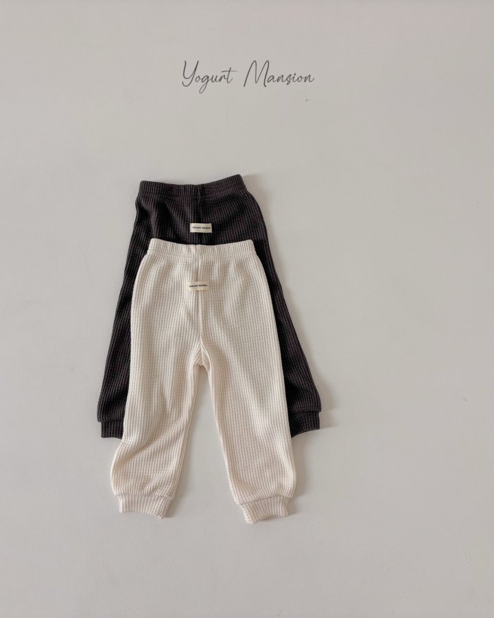 Yogurt Mansion - Korean Children Fashion - #designkidswear - Waffle Pants