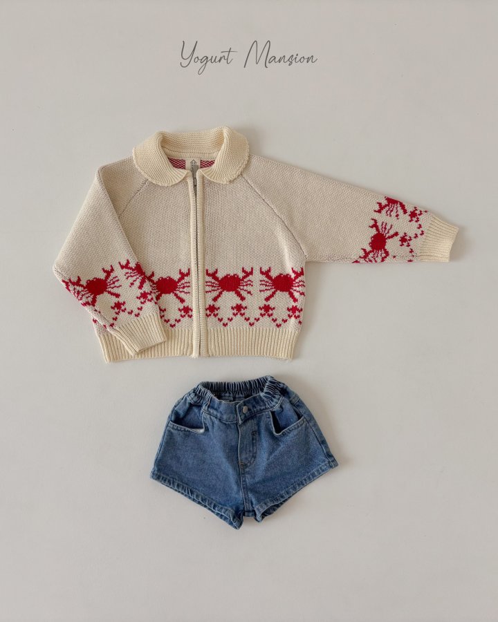 Yogurt Mansion - Korean Children Fashion - #discoveringself - Flower Crab Knit - 8