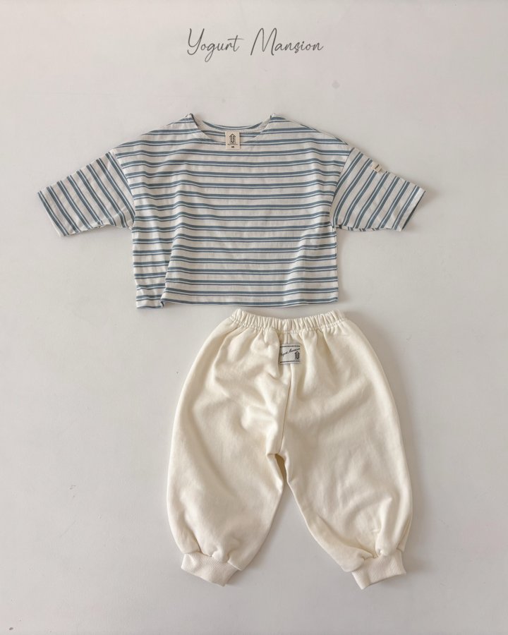 Yogurt Mansion - Korean Children Fashion - #fashionkids - Yogurt Stripe Tee - 6