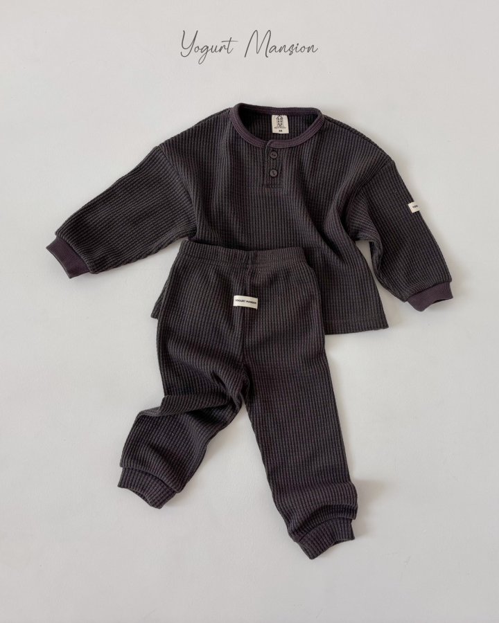 Yogurt Mansion - Korean Children Fashion - #fashionkids - Waffle Pants - 3