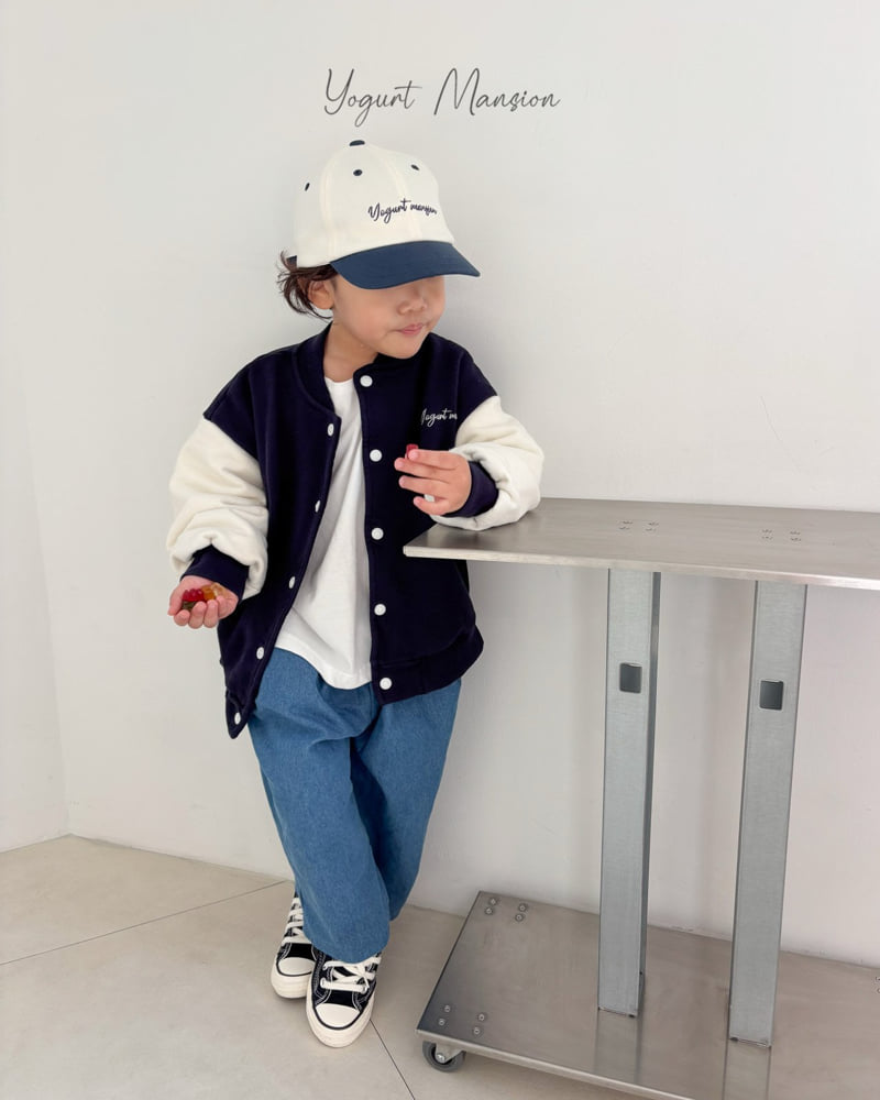 Yogurt Mansion - Korean Children Fashion - #fashionkids - Yogurt Baseball Jumper - 10