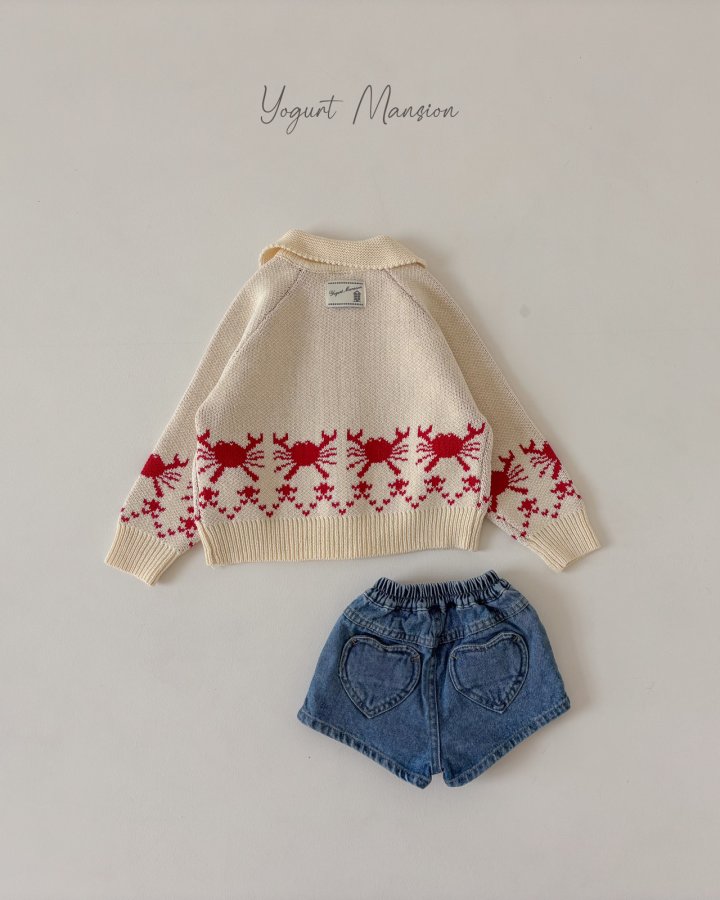 Yogurt Mansion - Korean Children Fashion - #fashionkids - Flower Crab Knit - 9