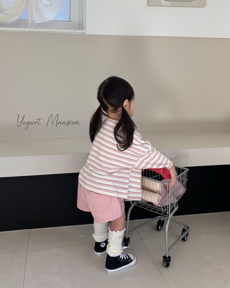 Yogurt Mansion - Korean Children Fashion - #kidsshorts - Heart Pants - 9