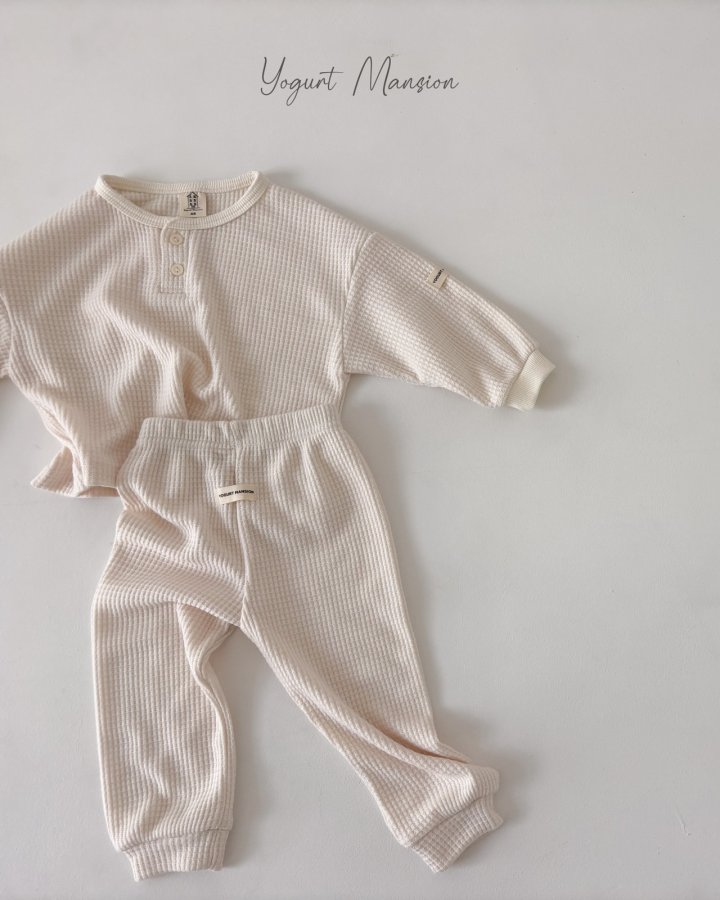 Yogurt Mansion - Korean Children Fashion - #fashionkids - Waffle Pants - 4