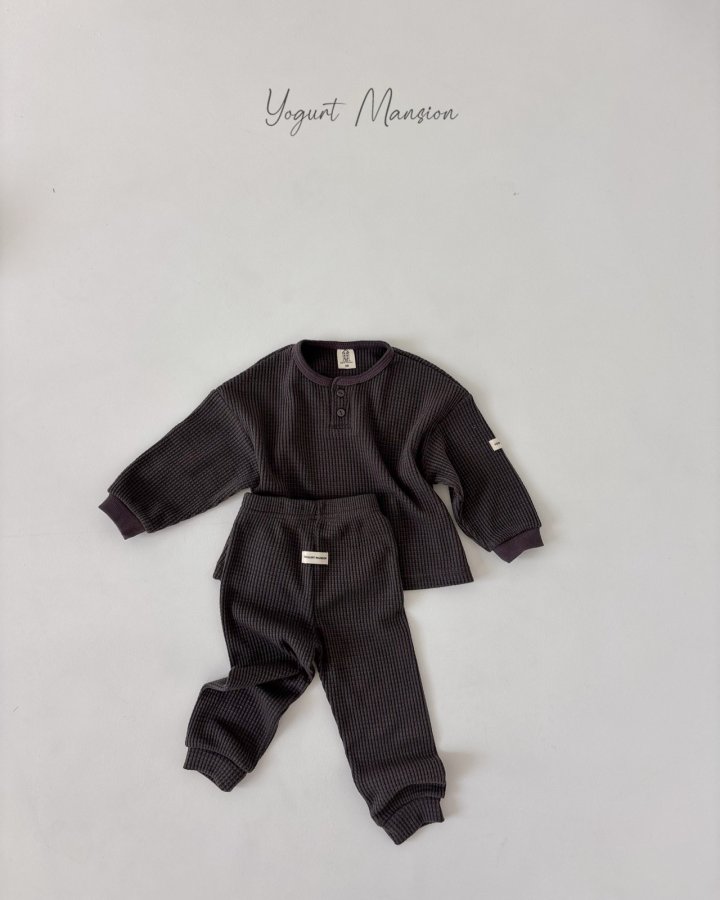 Yogurt Mansion - Korean Children Fashion - #kidsshorts - Waffle Tee - 3