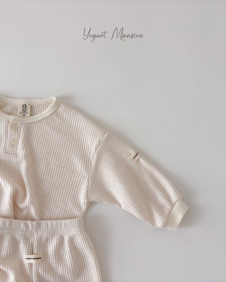 Yogurt Mansion - Korean Children Fashion - #kidsshorts - Waffle Tee - 4