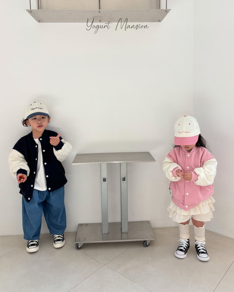 Yogurt Mansion - Korean Children Fashion - #kidsstore - Yogurt Baseball Jumper - 12