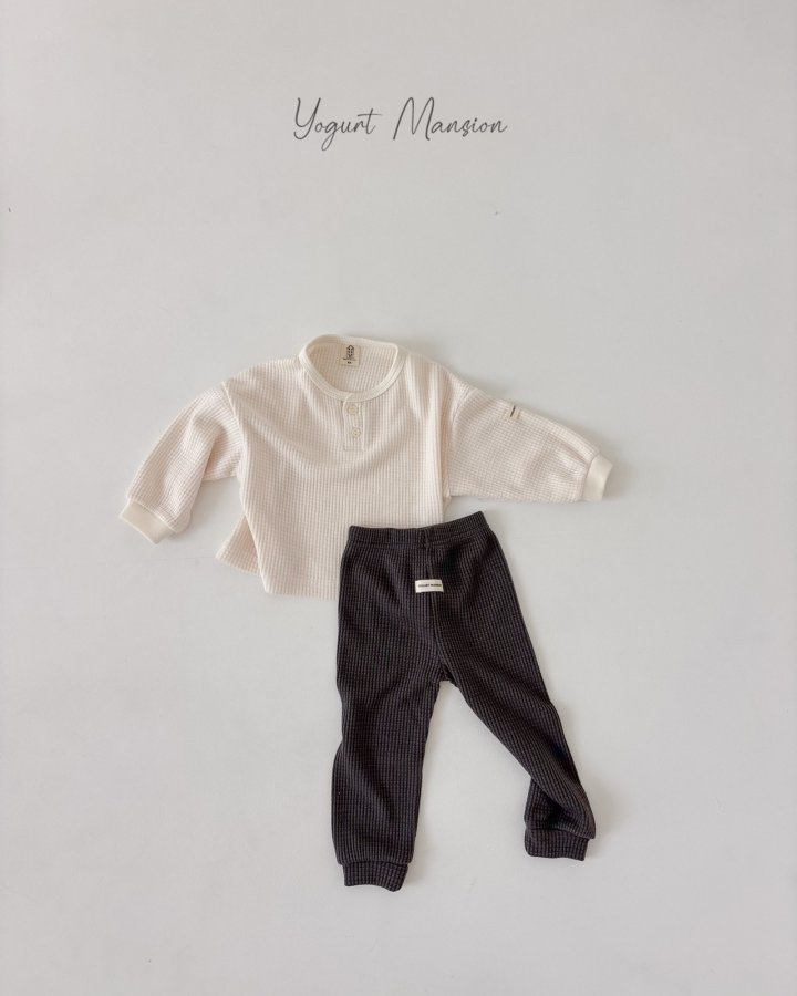 Yogurt Mansion - Korean Children Fashion - #kidzfashiontrend - Waffle Pants - 6