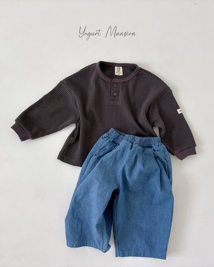 Yogurt Mansion - Korean Children Fashion - #kidzfashiontrend - Waffle Tee - 5