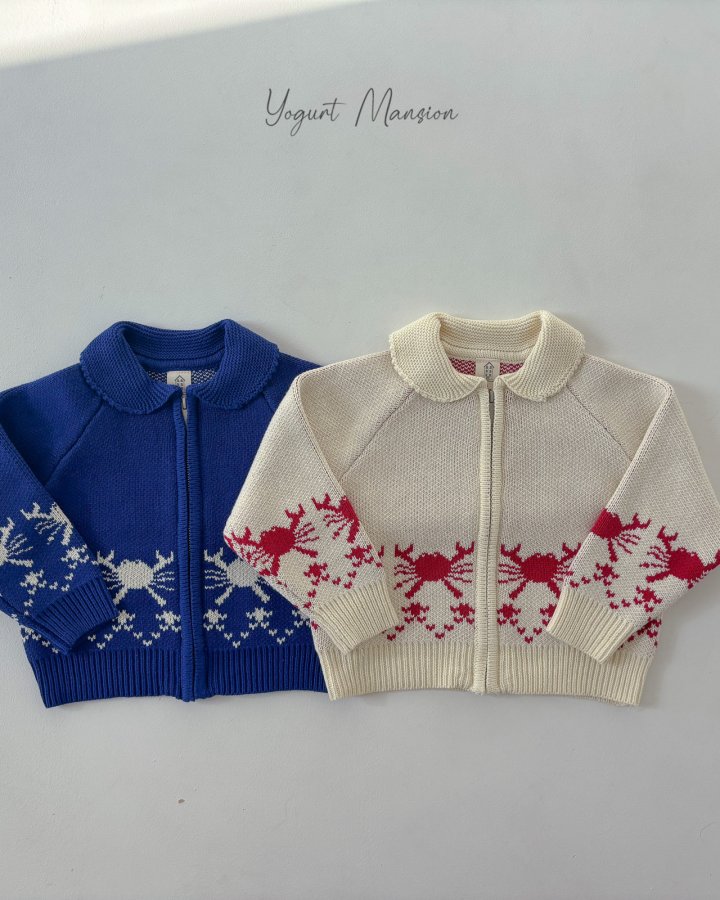 Yogurt Mansion - Korean Children Fashion - #magicofchildhood - Flower Crab Knit