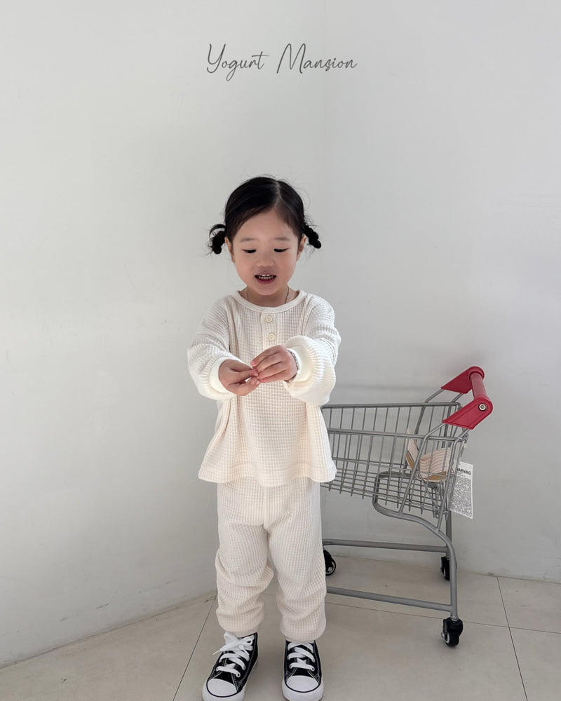 Yogurt Mansion - Korean Children Fashion - #minifashionista - Waffle Pants - 10