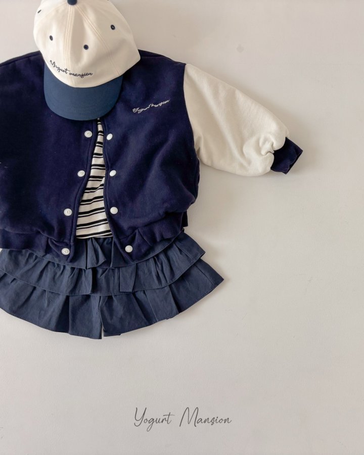 Yogurt Mansion - Korean Children Fashion - #minifashionista - Yogurt Baseball Jumper - 3