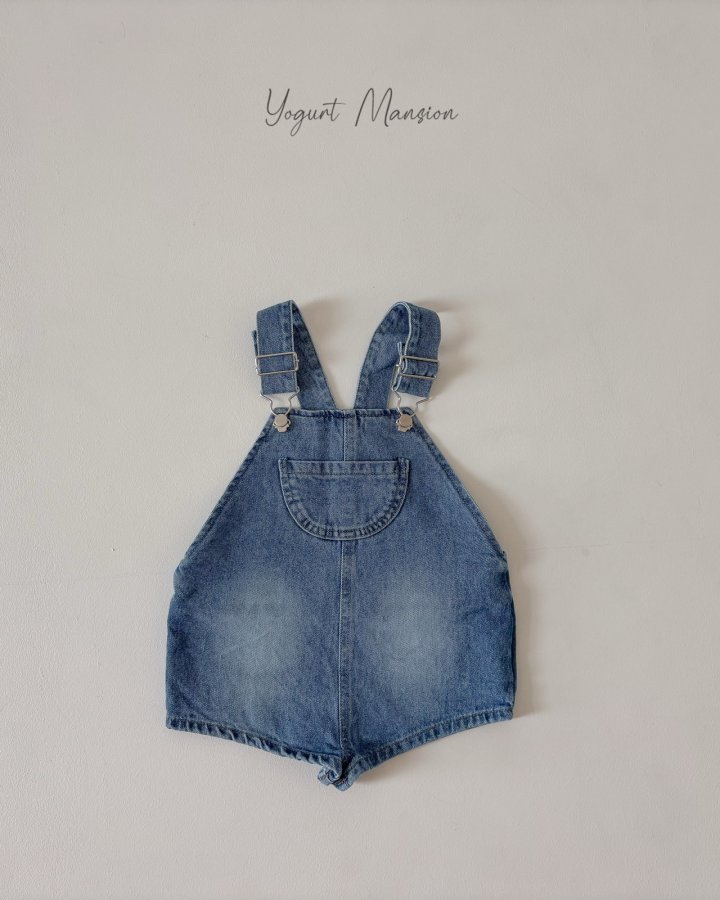 Yogurt Mansion - Korean Children Fashion - #prettylittlegirls - Denim Suspender Pants