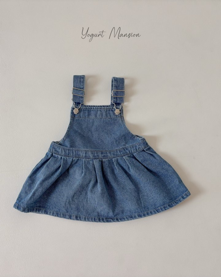 Yogurt Mansion - Korean Children Fashion - #toddlerclothing - Denim One-piece