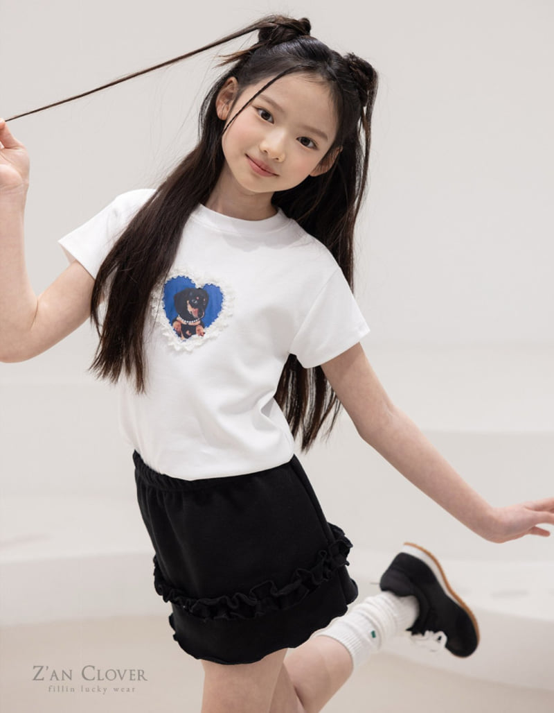 Zan Clover - Korean Children Fashion - #Kfashion4kids - Puppy Lace Tee - 8