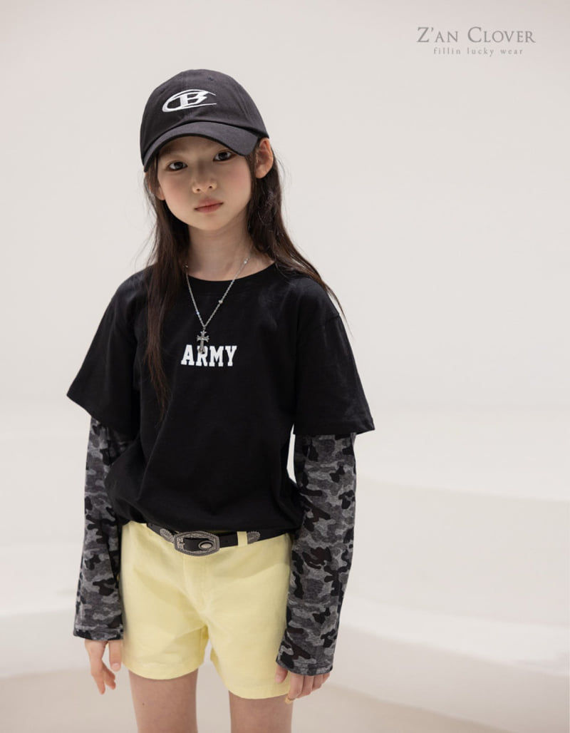Zan Clover - Korean Children Fashion - #Kfashion4kids - Army Layered Tee - 8