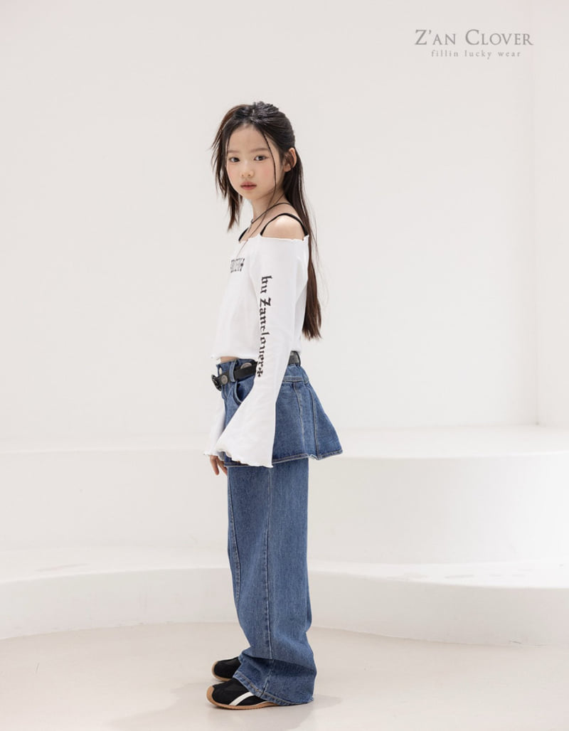 Zan Clover - Korean Children Fashion - #childofig - Denim Skort - 11