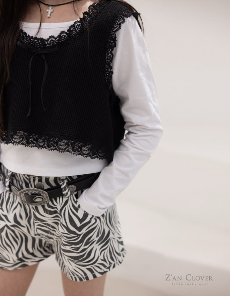 Zan Clover - Korean Children Fashion - #childofig - Zebra Shorts - 8