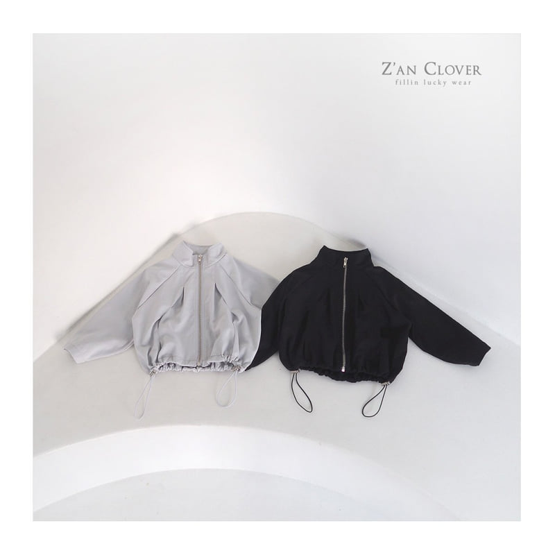 Zan Clover - Korean Children Fashion - #childofig - Balloon Fit String Zip-Up (Kids)